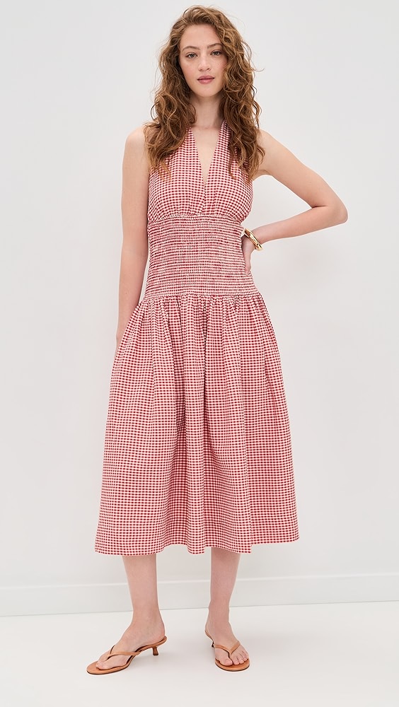 Margeaux Halter Dress - Red