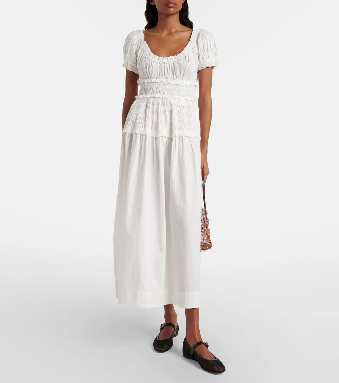 D&ocirc;en, Leanne cotton poplin midi dress