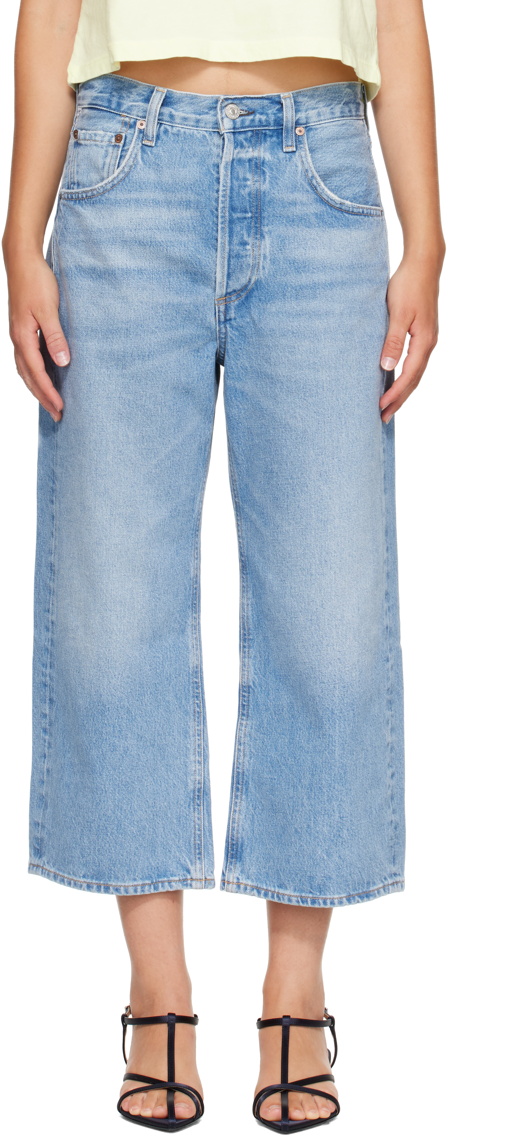 Blue Vintage Culotte Jeans