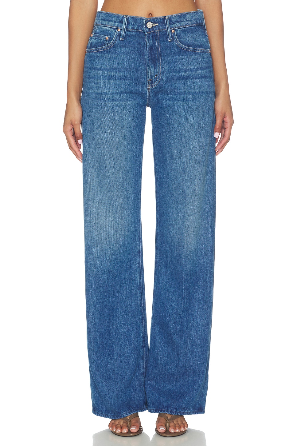 The Mid Rise Lasso Sneak Jeans