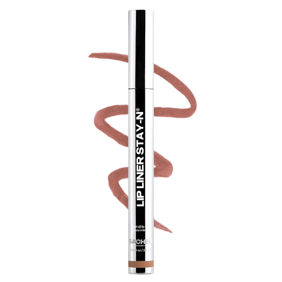 Sacheu Lip Liner Stay-N Peel Off Lip Stain &mdash; Long Lasting Waterproof Lip Tint With Hyaluronic Acid & Vitamin E &mdash; Transfer Proof Matte Finish, Vegan & Cruelty-Free (p-Inked)