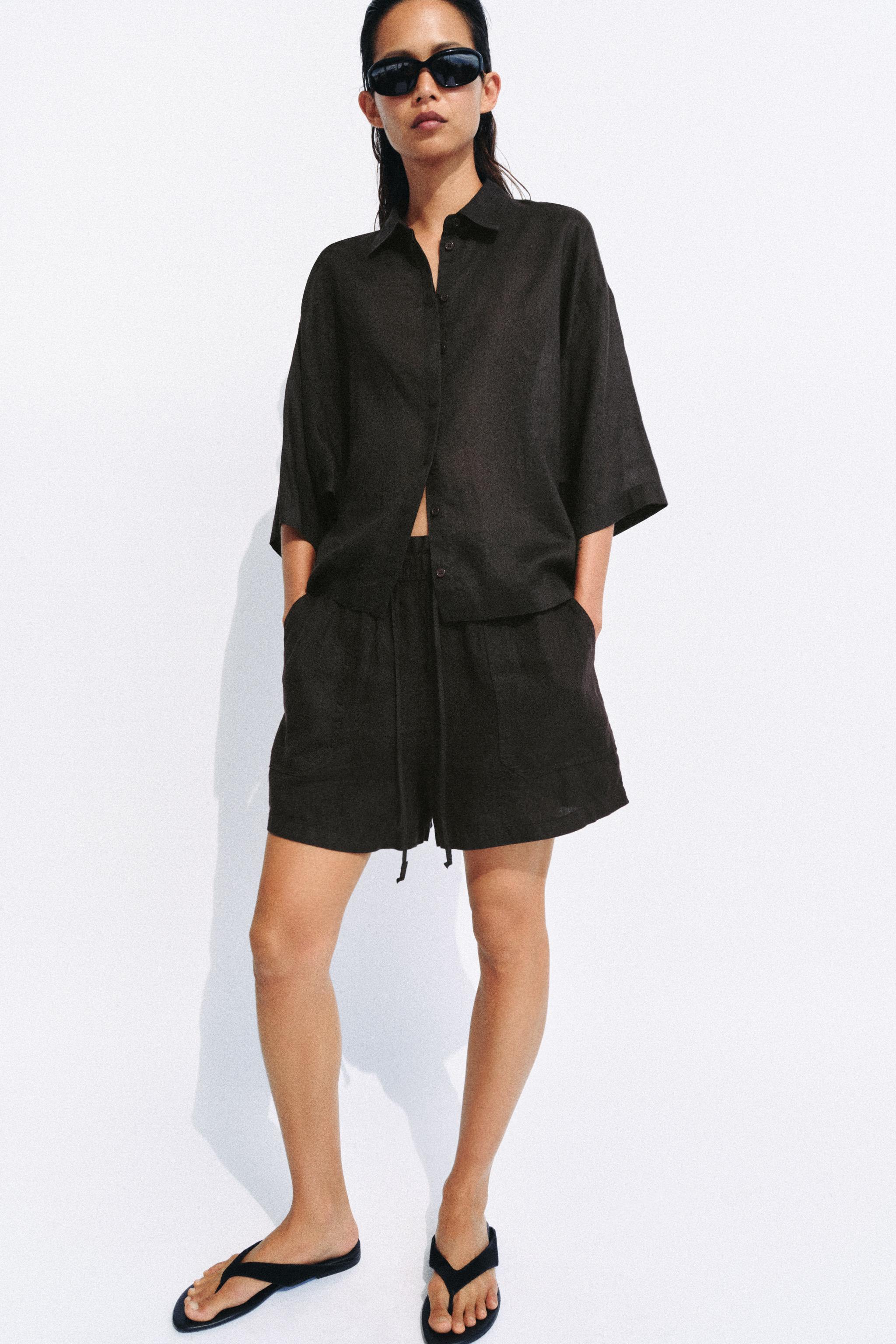 Zw Collection Oversize Ramie Shirt