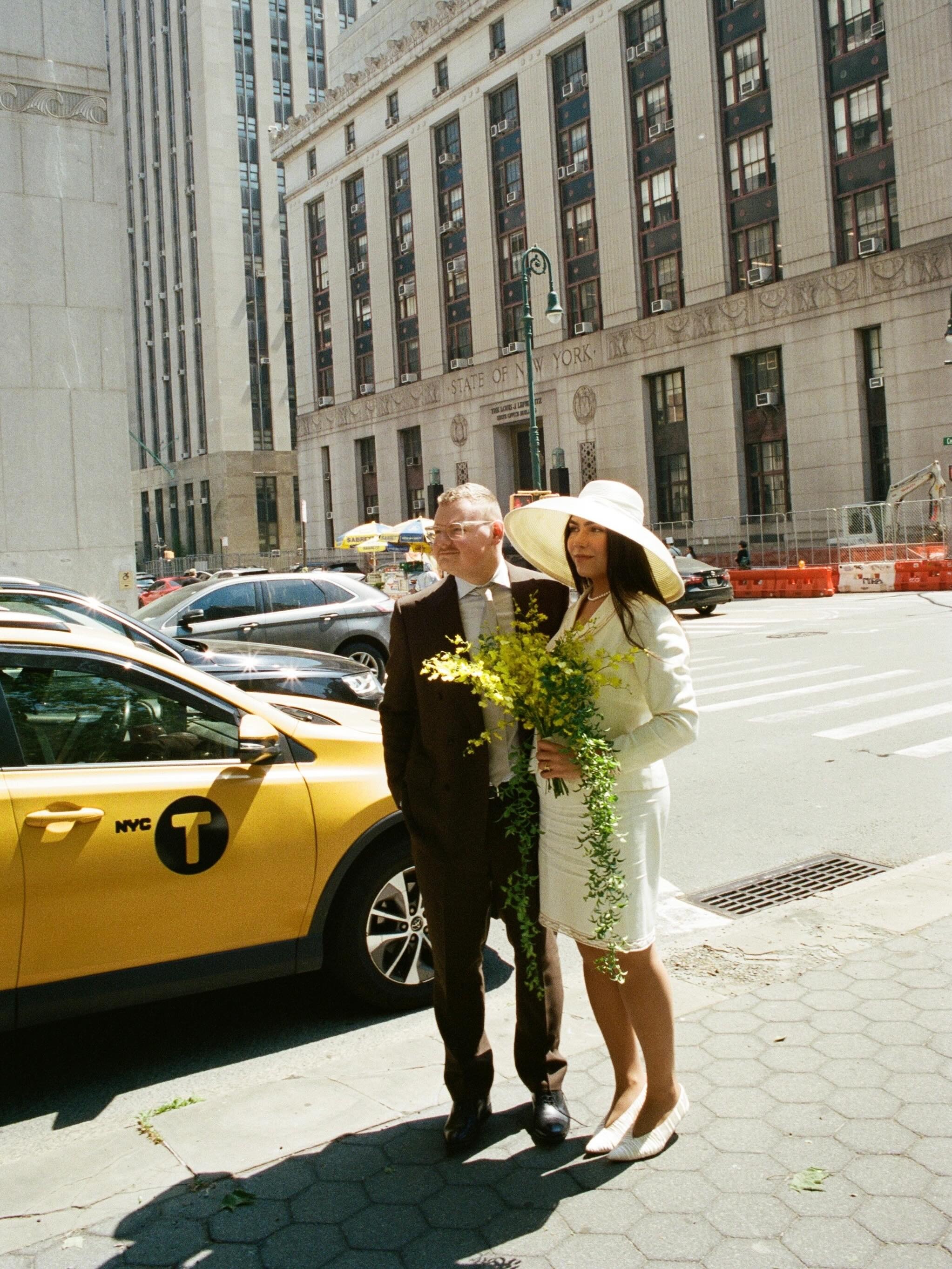 Photo of 2026 bride wearing elopement outfit.