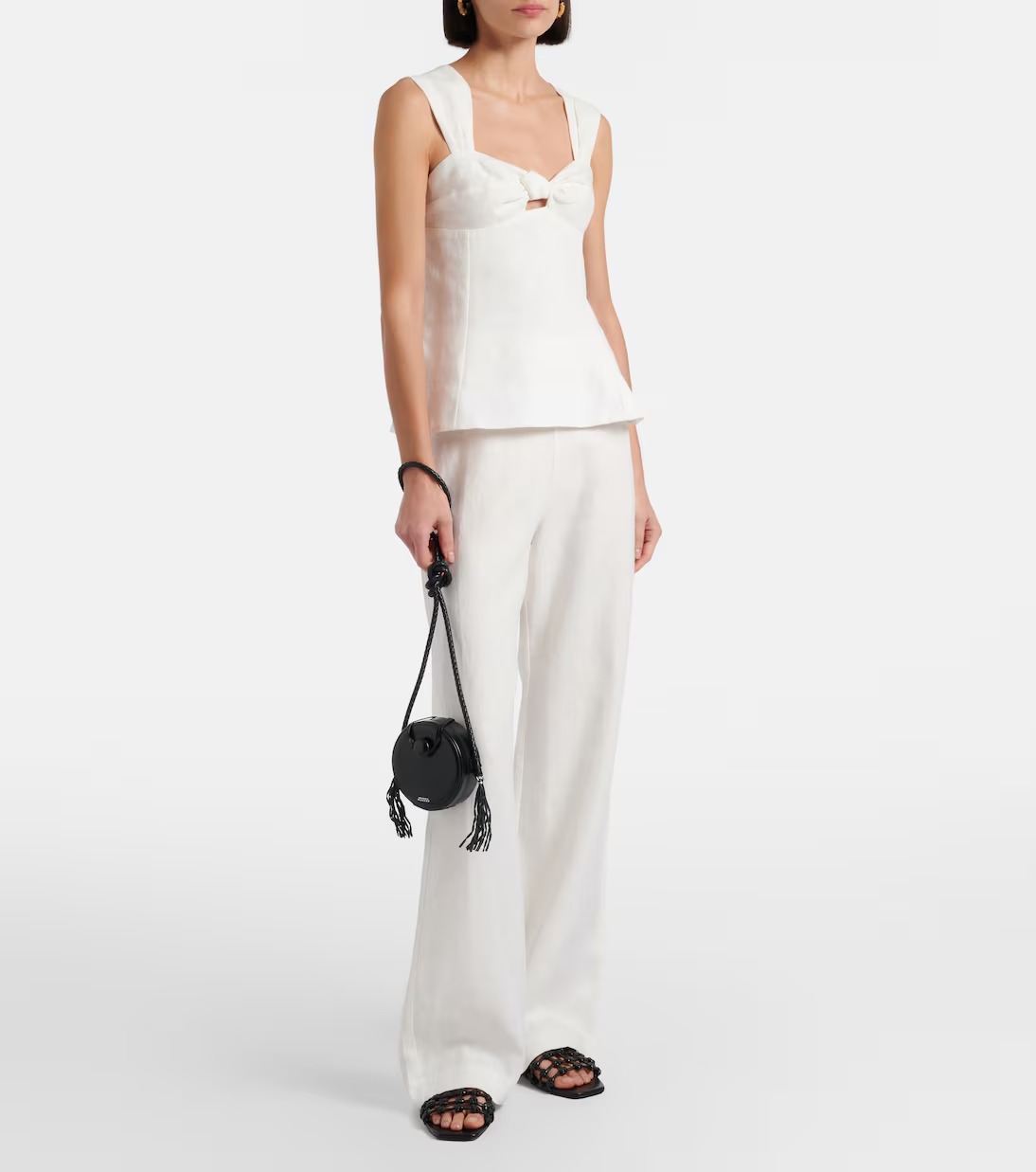 Faithfull, Ilride high-rise linen straight pants