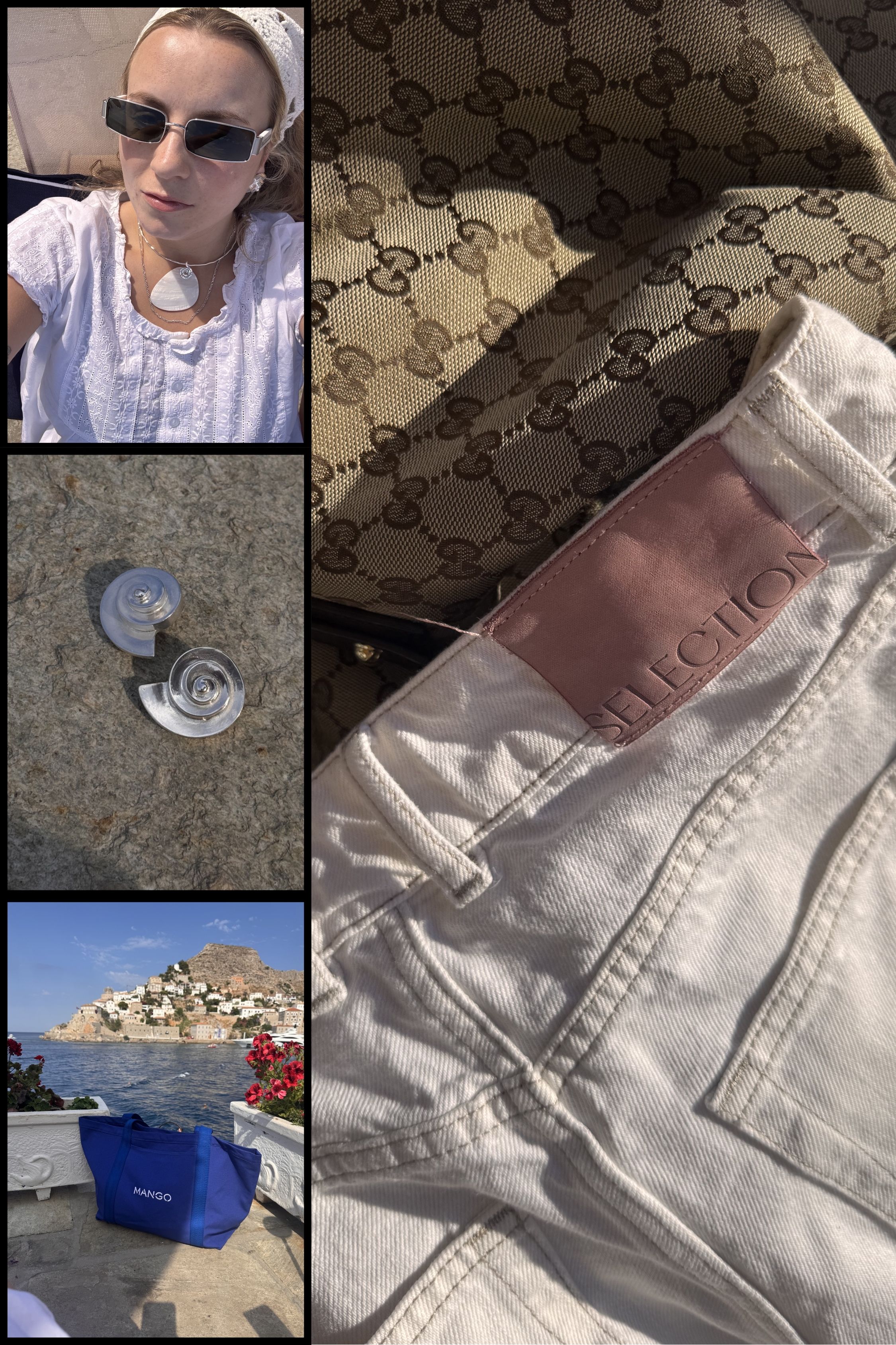Editor Rebecca Rhys-Evans in Athens and Hydra with Mango