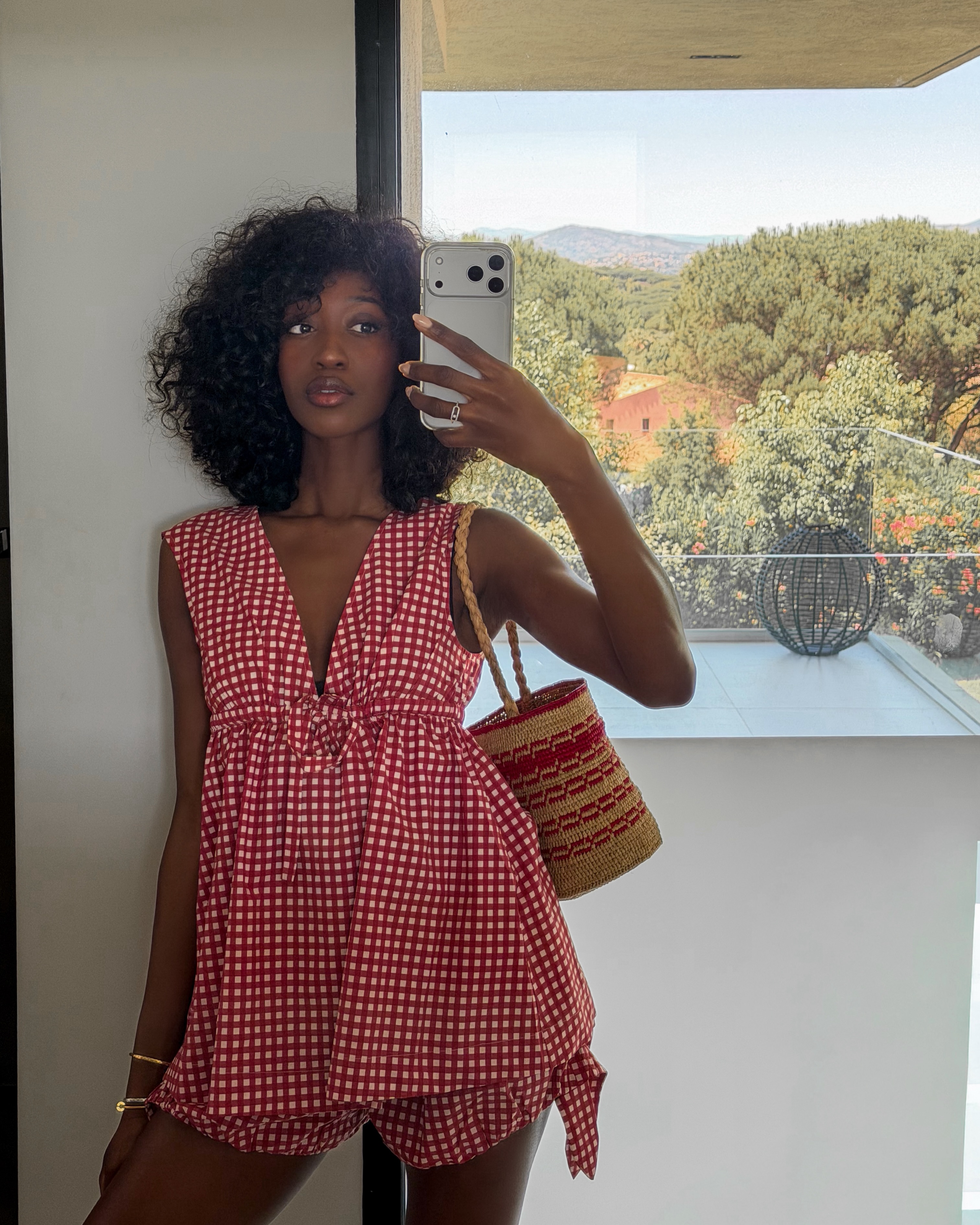 An image of a woman wearing cool fourth of july outfit idea summer 2026
