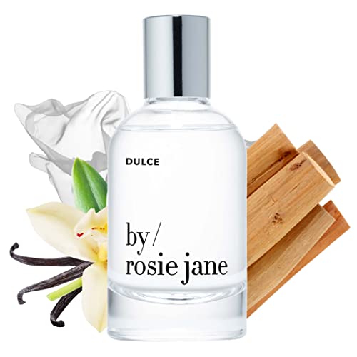 By Rosie Jane Eau De Parfum Spray (dulce) - Clean Perfume for Women - Non-Toxic Body Mist With Notes of Creamy Vanilla, Brown Sugar & Warm Hinoki Wood - Paraben, Sulfate & Phthalate Free (50ml)