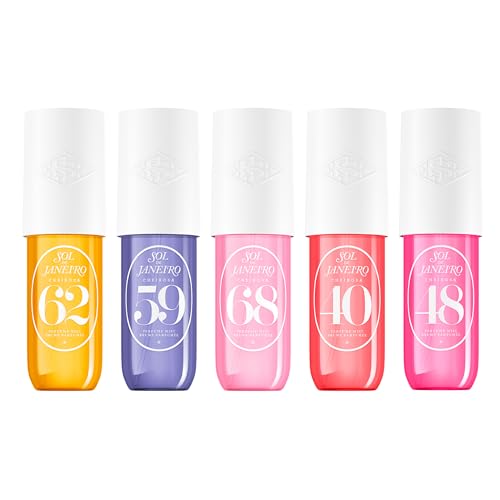 Sol De Janeiro Hair & Body Perfume Mist Bundle | Includes 5 90ml Cheirosa Fragrances | Cheirosa 62, 59, 68, 40, 48