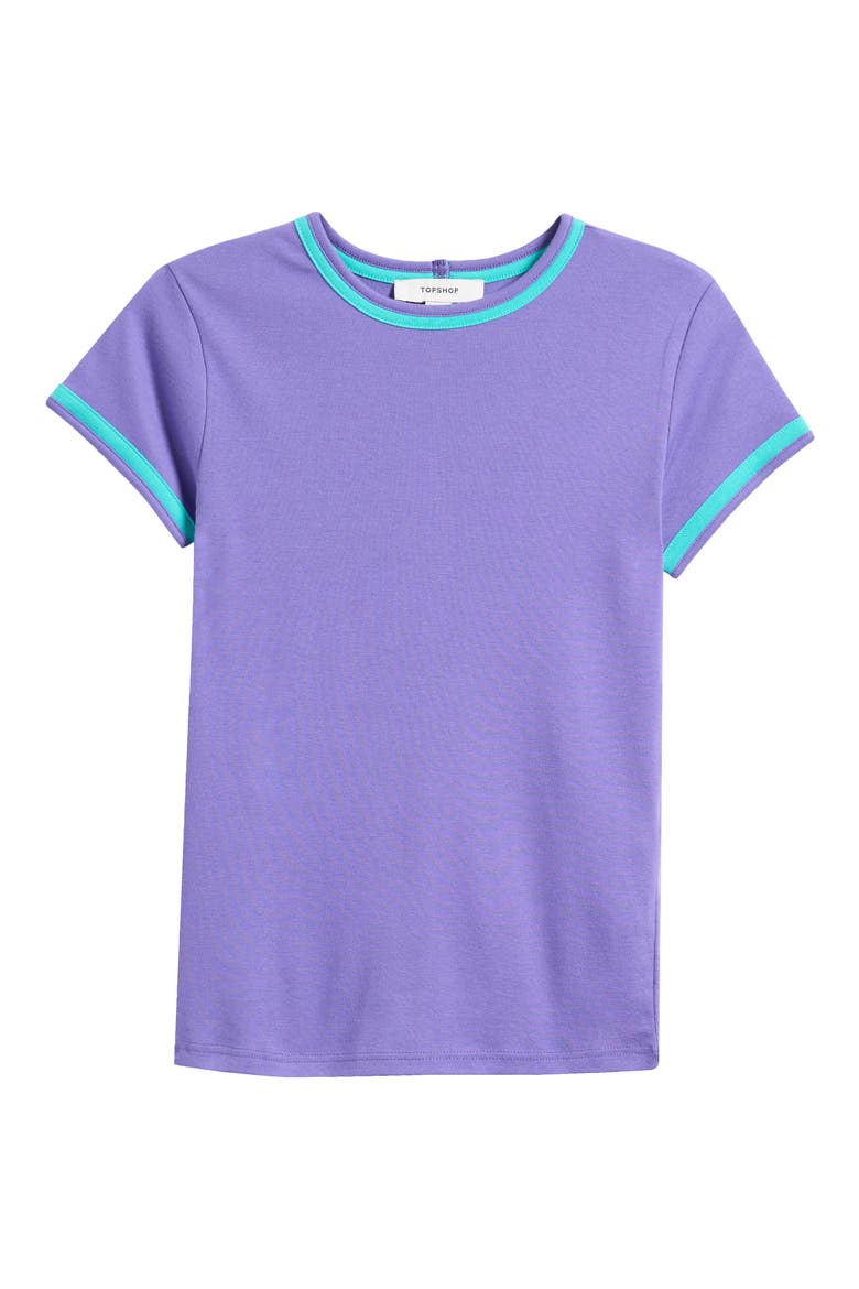 Everyday Contrast Trim Cotton T-Shirt