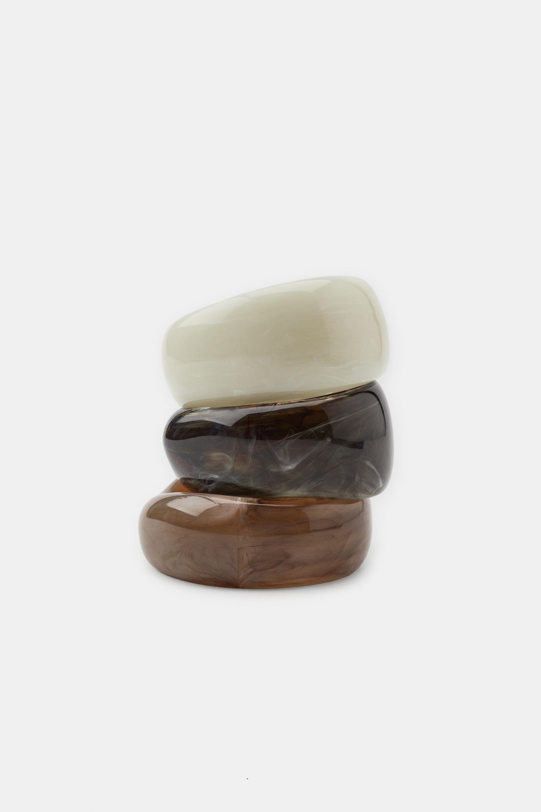 Three-Pack Resin Rigid Bracelets