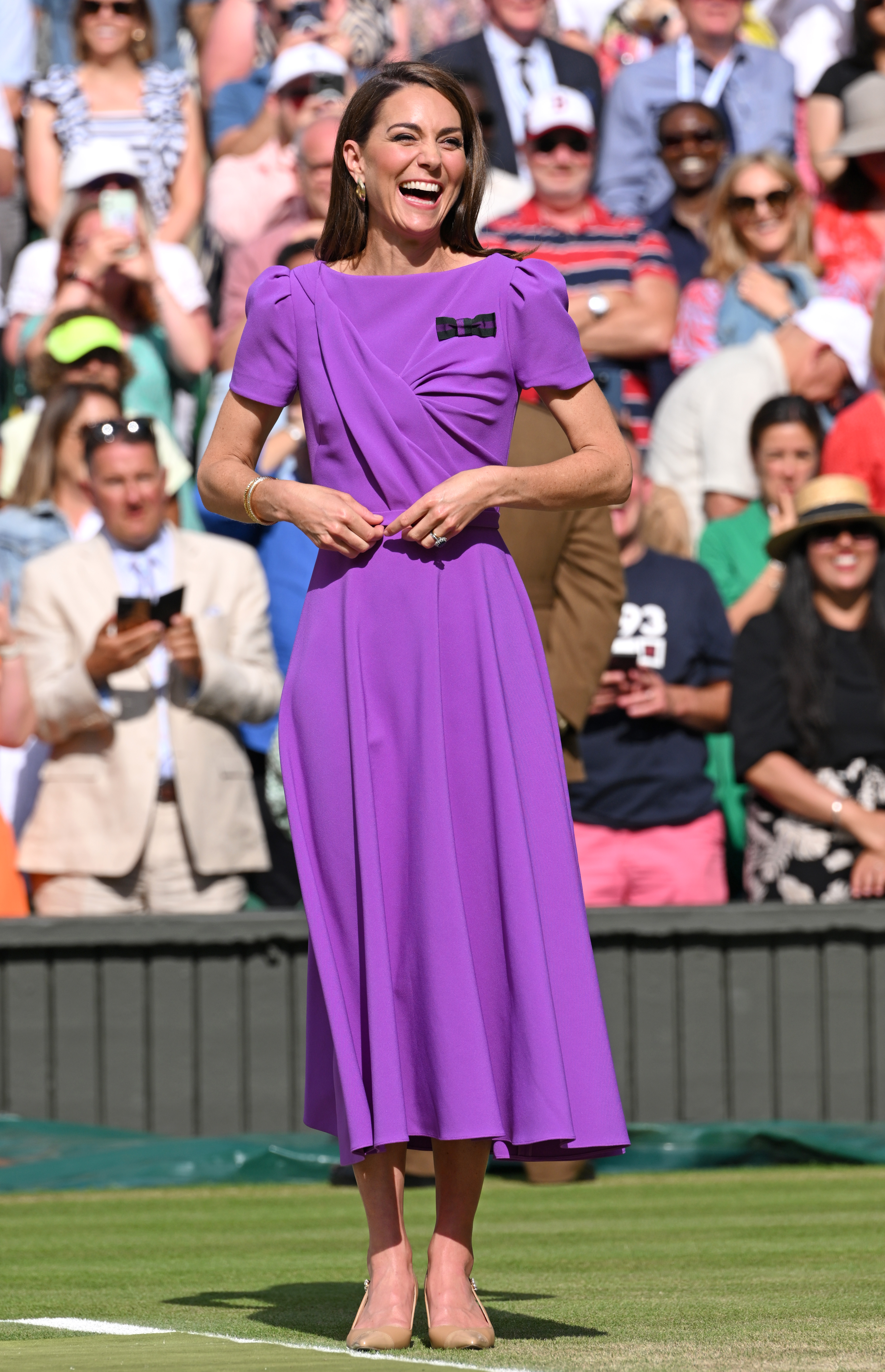 An image of Kate Middleton, one of the best-dressed celebrities at Wimbledon, in 2024.