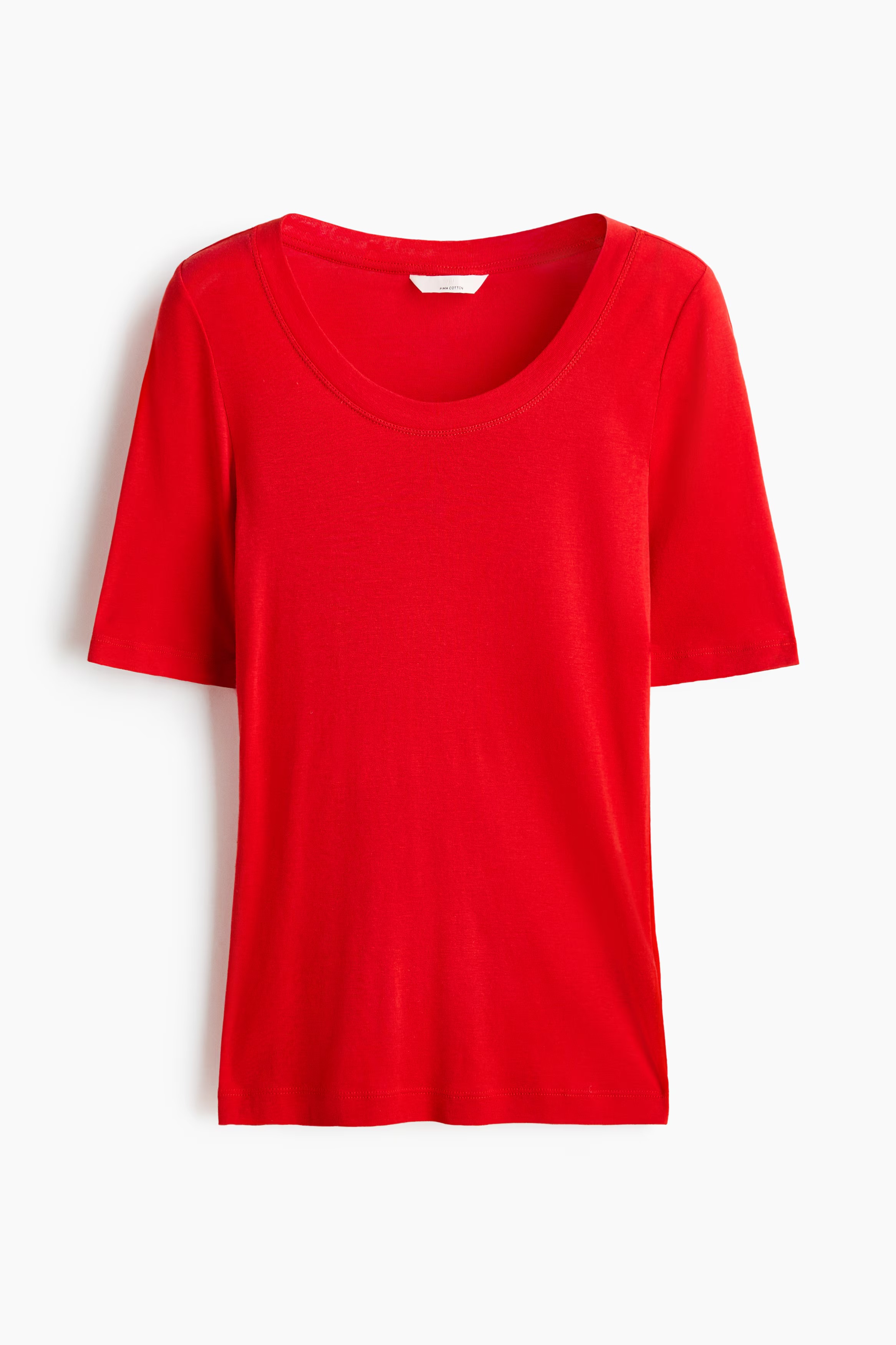 H&M, Scoop-Neck Pima Cotton T-Shirt