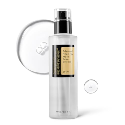 Cosrx Snail Mucin 96% Repairing Serum, Hydrating Serum for Face With Snail Secretion Filtrate for Dull Skin & Fine Lines, 100ml, Korean Skin Care