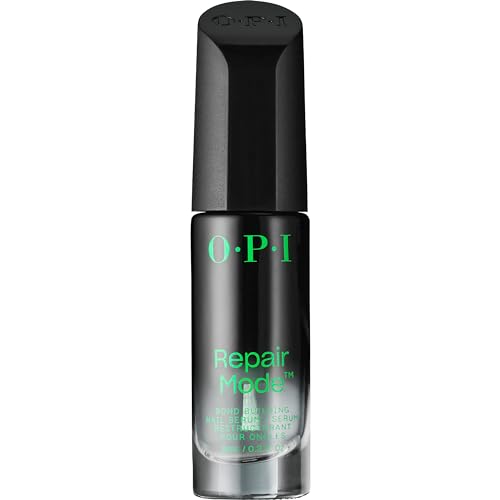 Opi Repair Mode Nail Polish Nail Repair and Strengthening Vegan Formula, Patented Bond Building Nail Serum Repairing 99% of Nail Keratin, Professional Nail Strengthener for Damaged Nails, 9ml