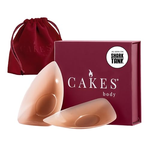 Cakes Body&reg; Sticky Triangle Nipple Covers for Women - the Viral Sticky Boobs With an Adhesive-Free Nip Nook&trade;