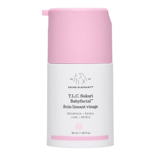 Drunk Elephant T.l.c. Sukari Babyfacial - 50 Ml/1.69 Fl Oz - Aha/bha Exfoliating Mask - Clean Clinical Skincare - Cruelty-Free - Dermatologist-Tested - Free of Essential Oils, Silicones, and Fragrance