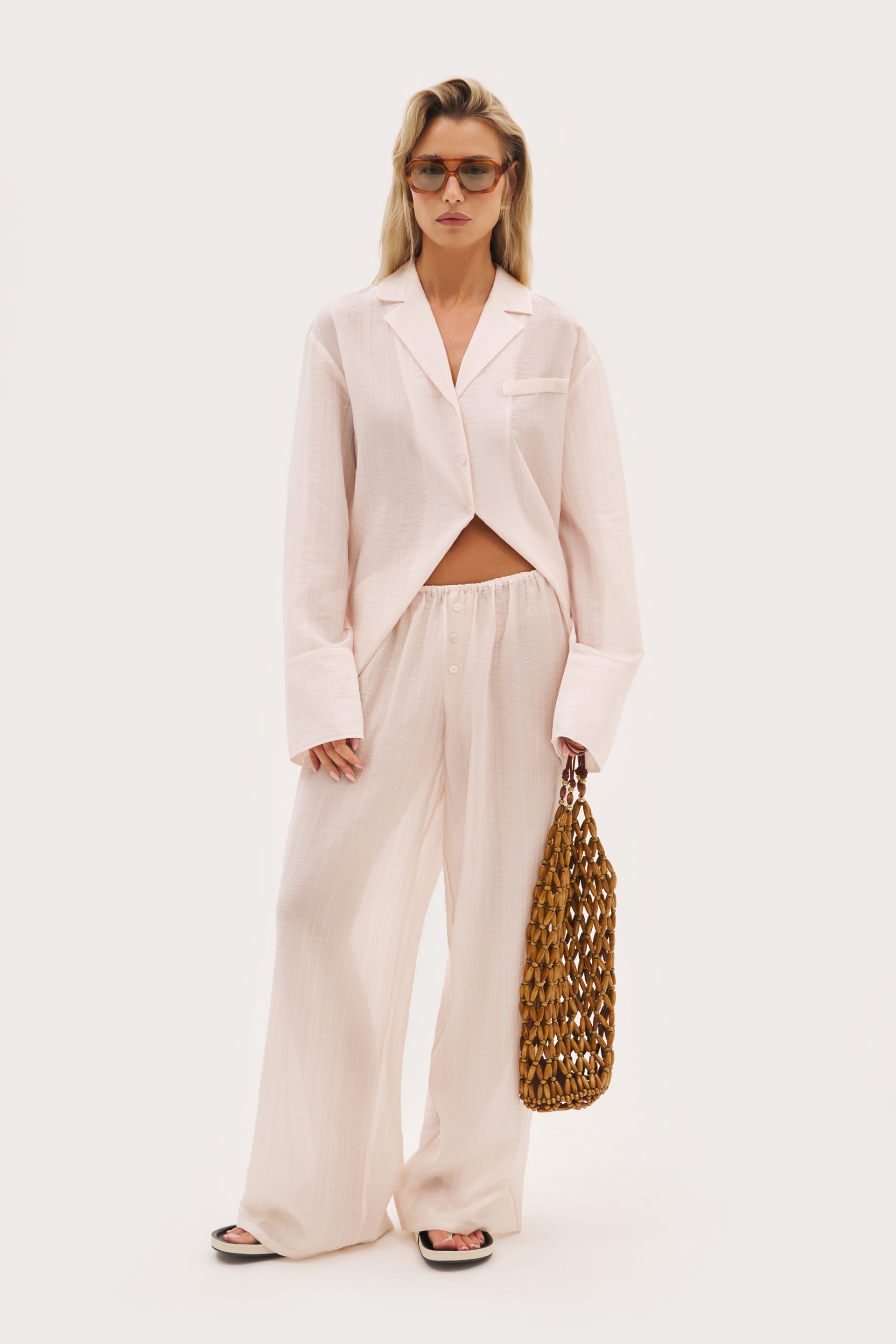 Cove Pants - Pale Pink - Uk 4