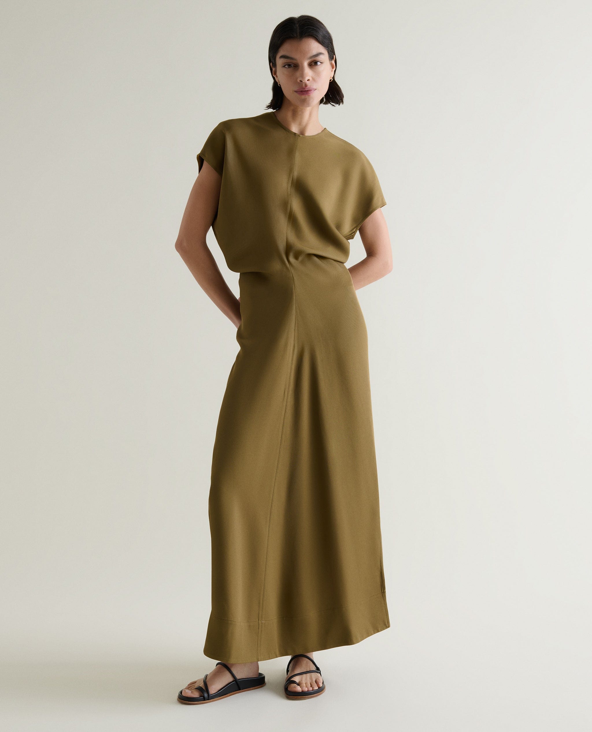 Women's Naia&trade; Maxi Dress - Golden Olive - Xs / Golden Olive