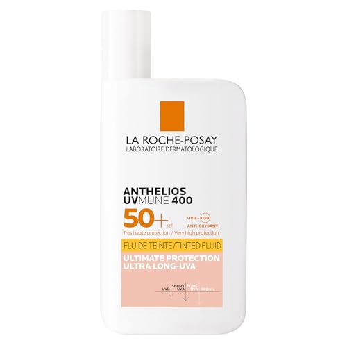 La Roche-Posay Anthelios Uvmune 400 Spf50+ Invisible Tinted Fluid Sun Cream for Sensitive Skin With Mexoryl 400, Uvb, Uva, and Ultra Long Uva Ultimate Protection, 50ml