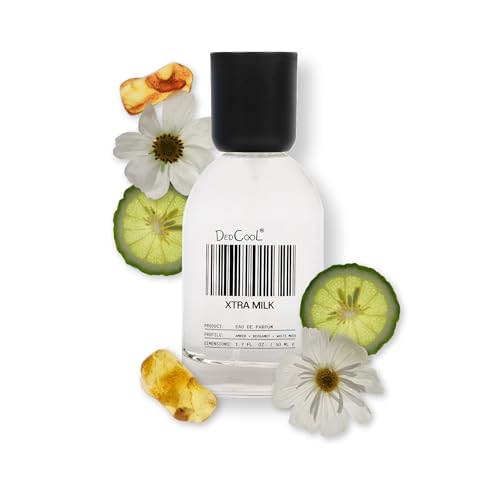Dedcool Eau De Parfum | Xtra Milk | Bergamot, White Musk & Amber | Clean Unisex Fragrance | Non-Toxic, Vegan | 1.7 Fl Oz
