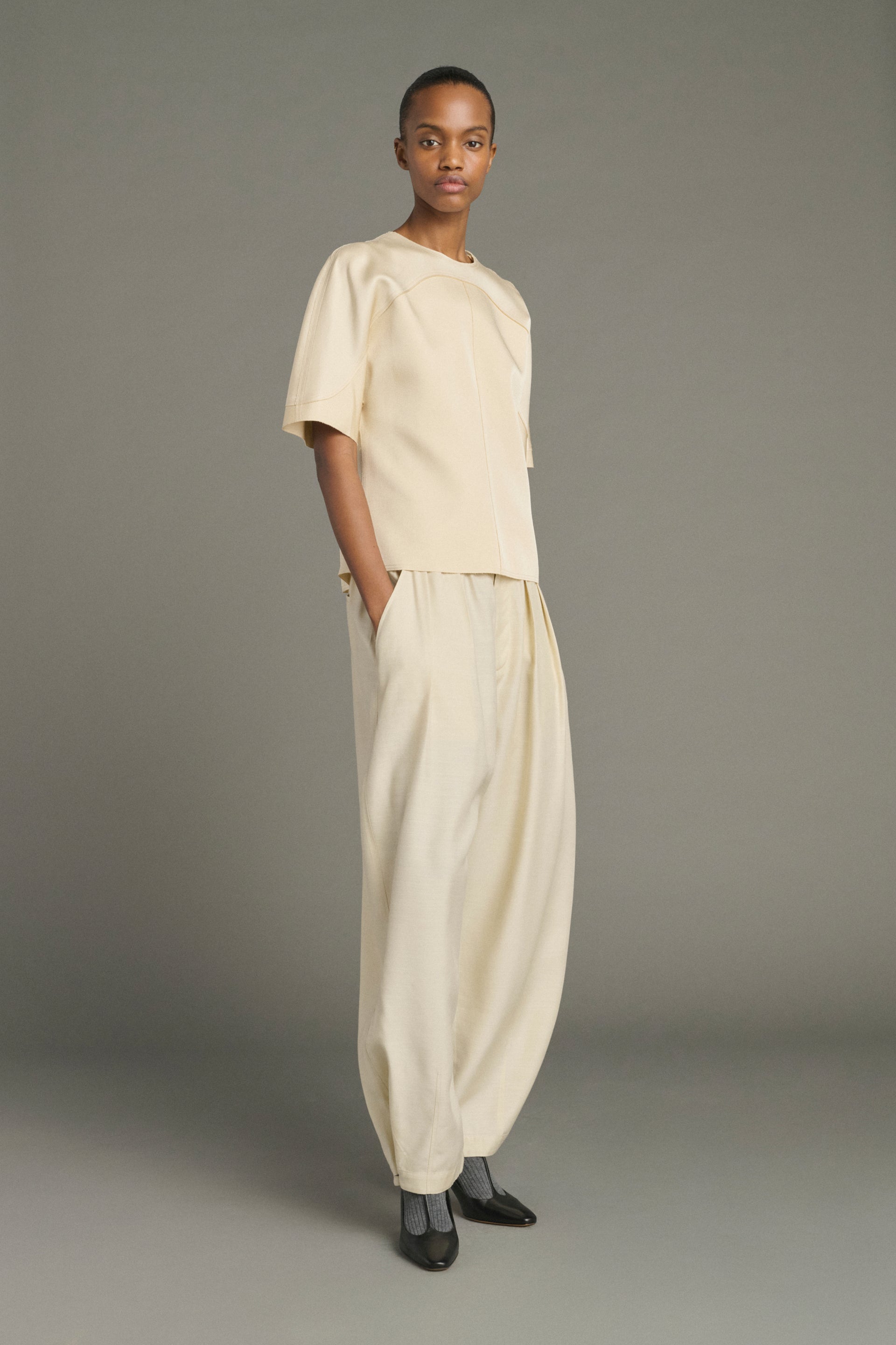 Trousers Vernon Ecru