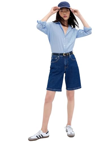 Gap Womens Classic Shirt Blue Crystal S