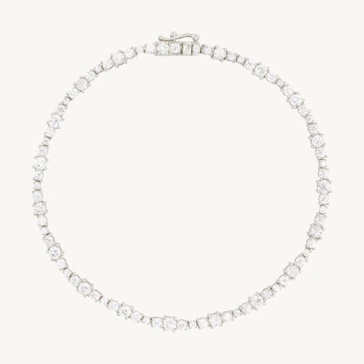 Ondine Diamond Tennis Bracelet, 14k White Gold, 5.5