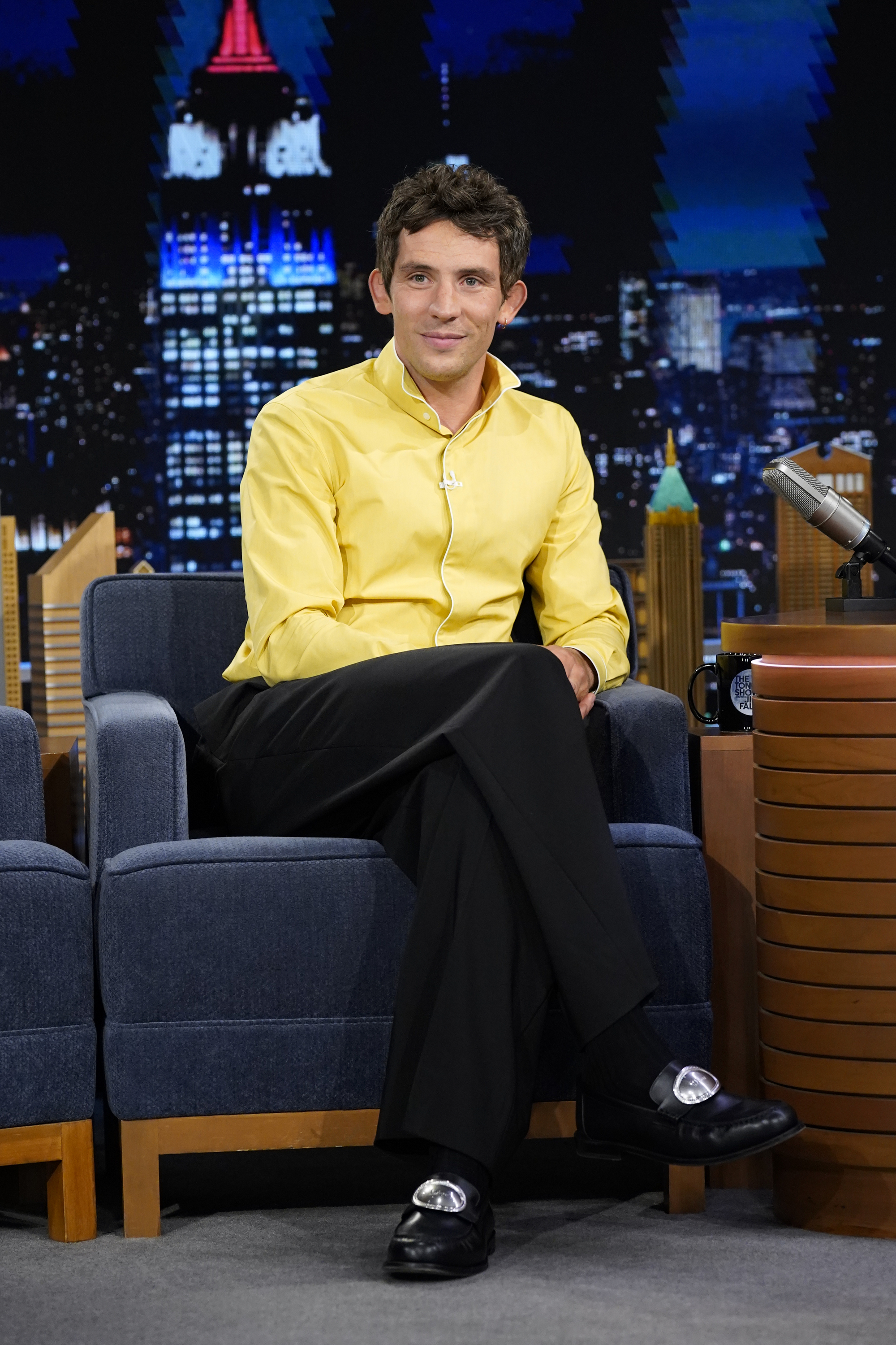 THE TONIGHT SHOW STARRING JIMMY FALLON - Pictured: Actor Josh O'Connor during an interview on Tuesday, June 9, 2026