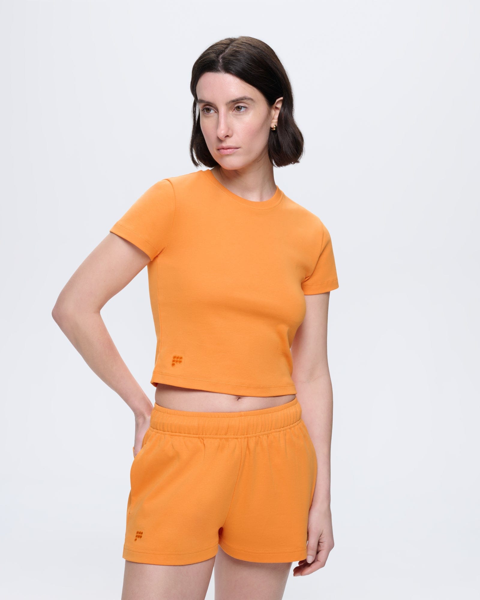Womens Cropped T-Shirt&mdash;saffron Orange