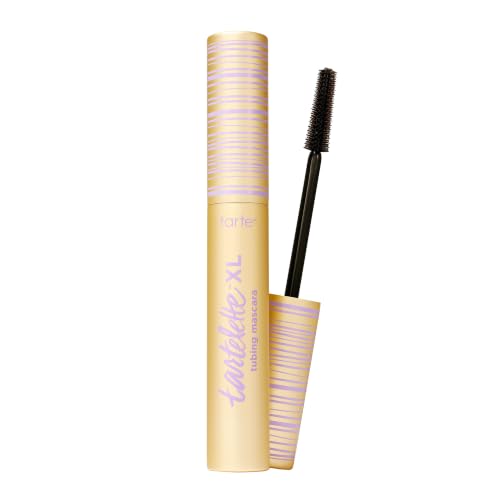 Tarte Tartelette Xl Tubing Mascara – Lash Extensions in a Tube With Peptide, Extra-Bold Buildable Length & Volume, Smudge-Proof Longwear, Easy-To-Remove, Vegan & Cruelty-Free, Full Size, Black