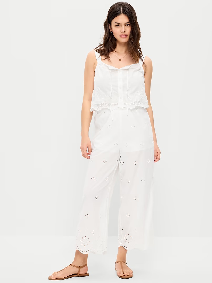 Old Navy, High-Waisted Cut Out Wide-Leg Pant