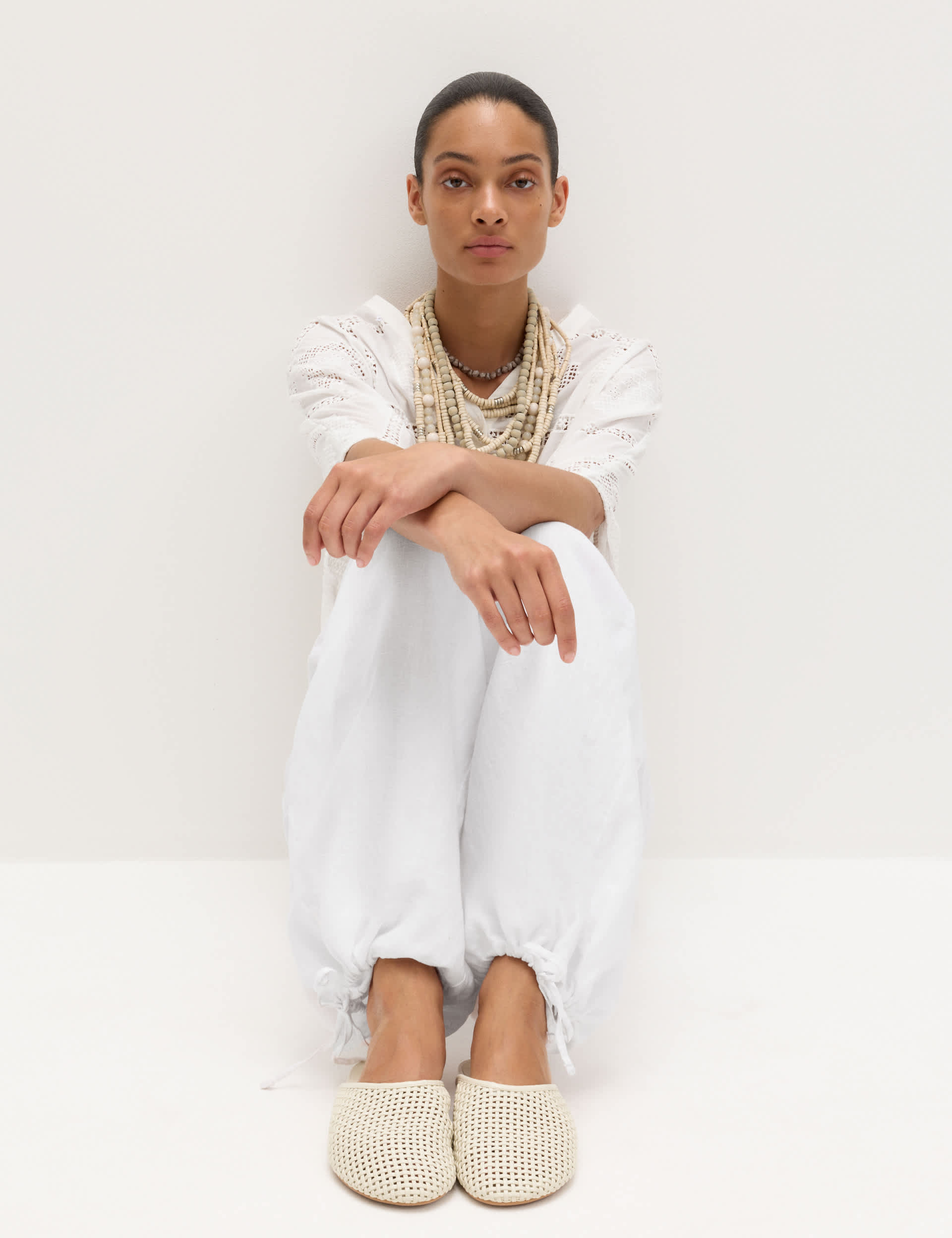 Pure Linen Balloon Trousers