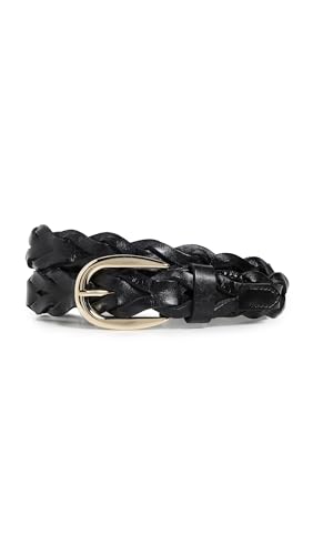 Madewell Women's Braided Belt, True Black, Xxs - Xs