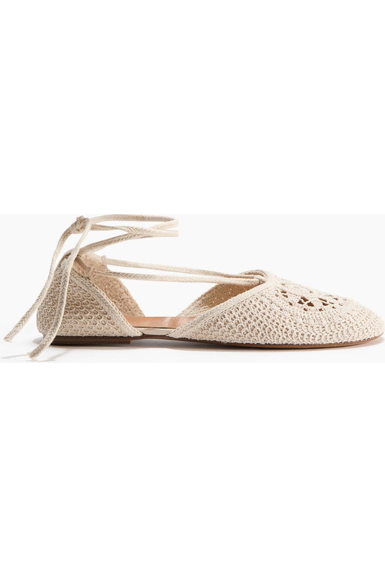 Crochet-Look Ballet Flats