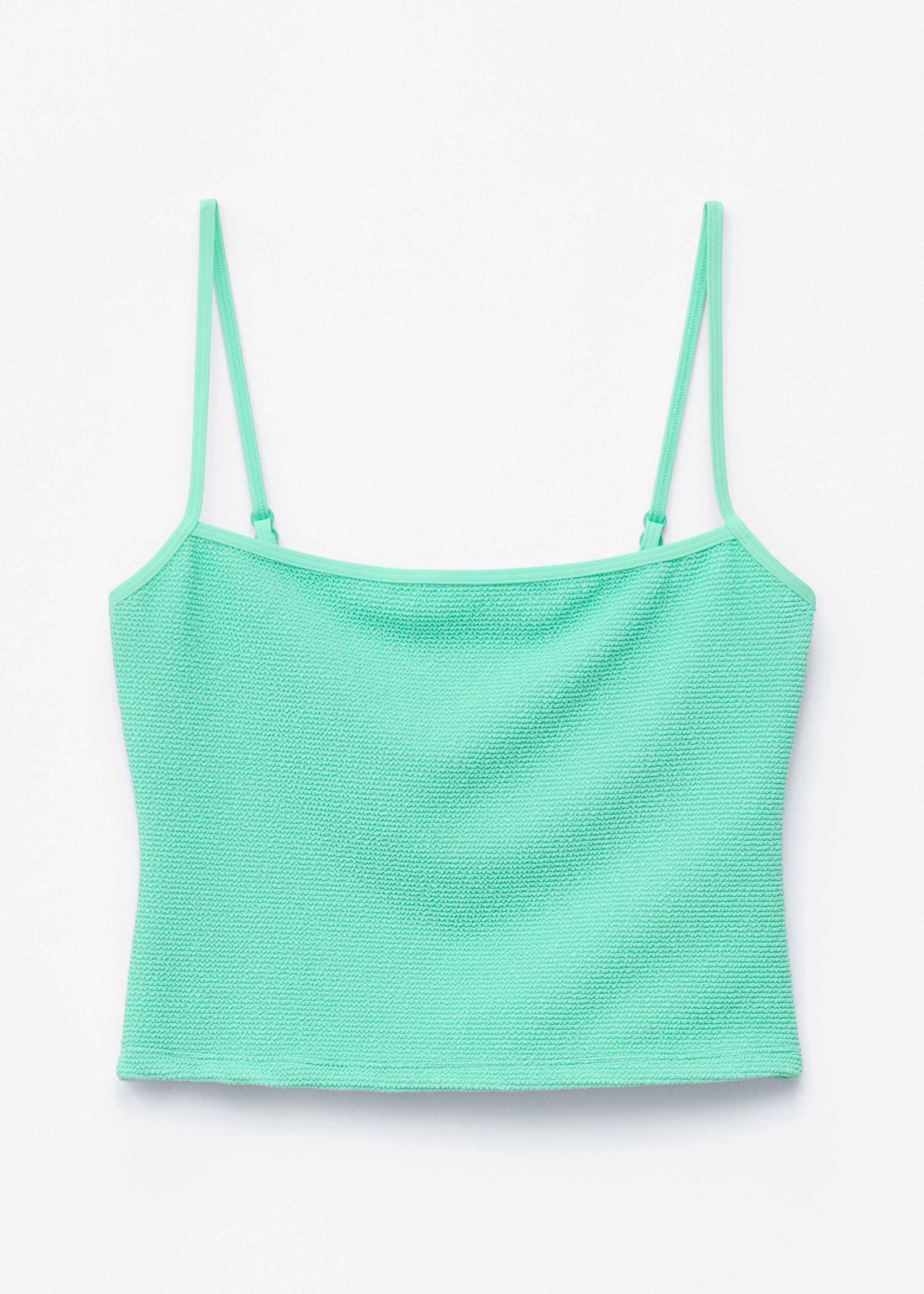 Square-Neck Tankini Top - Light Green
