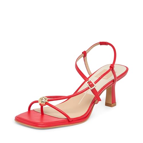 Dolce Vita Women's Mylee Heeled Sandal, Chili, 7.5