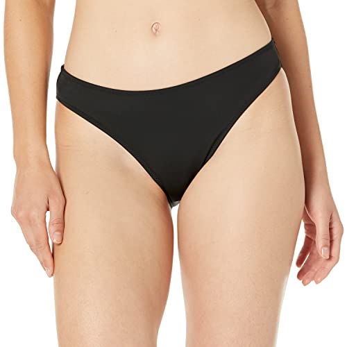 Amazon Essentials Women's Classic Full Coverage Low Rise Bikini Swimsuit Bottom, Washed Black, X-Small