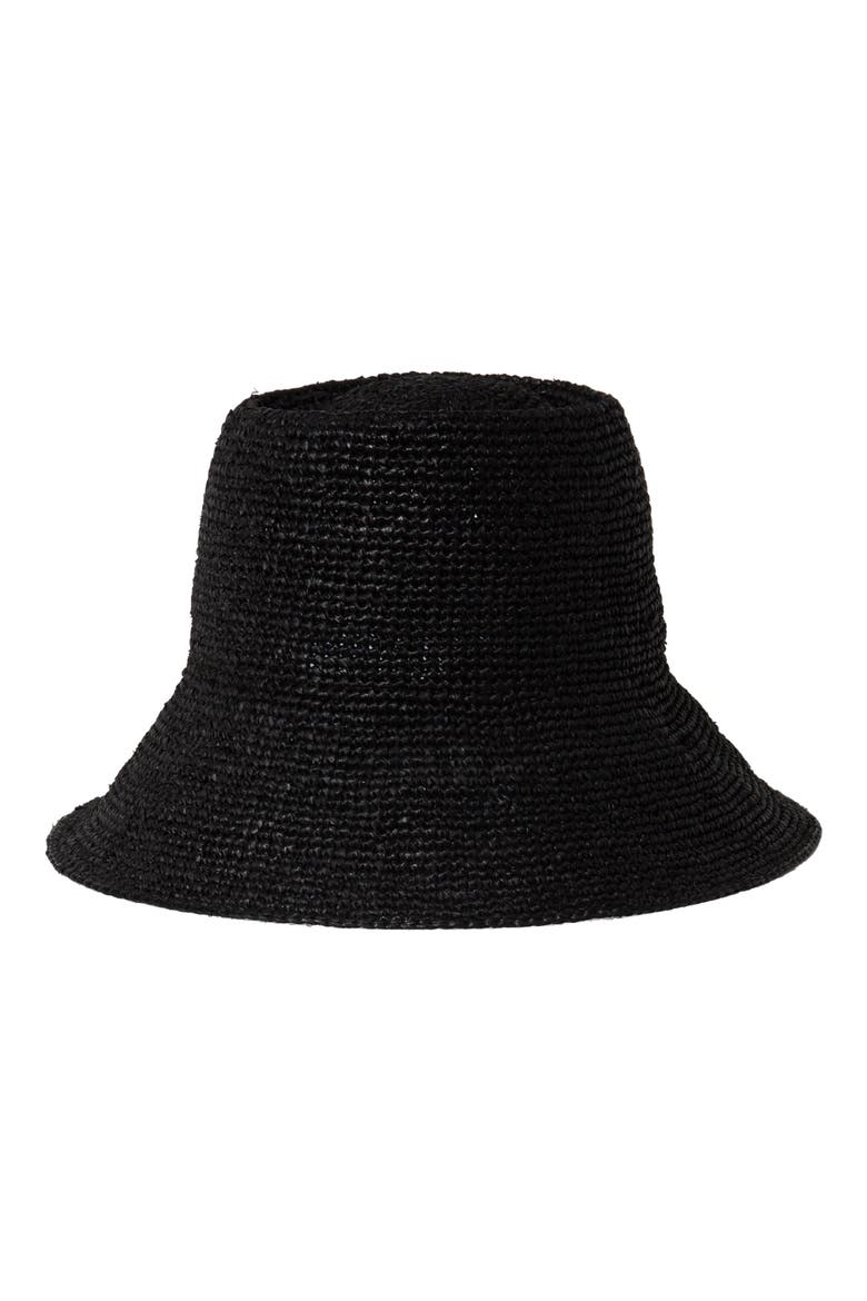 Felix Crochet Raffia Bucket Hat