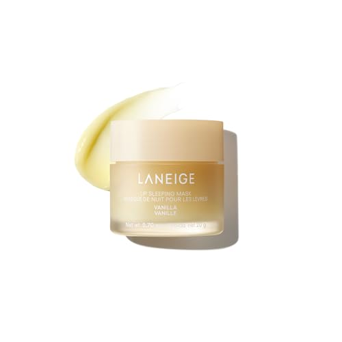 Laneige Lip Sleeping Mask, Vanilla: Nourishing Overnight Lip Treatment With Vitamin C, Shea & Murumuru Butter for Hydrating Dry, Flaky Lips