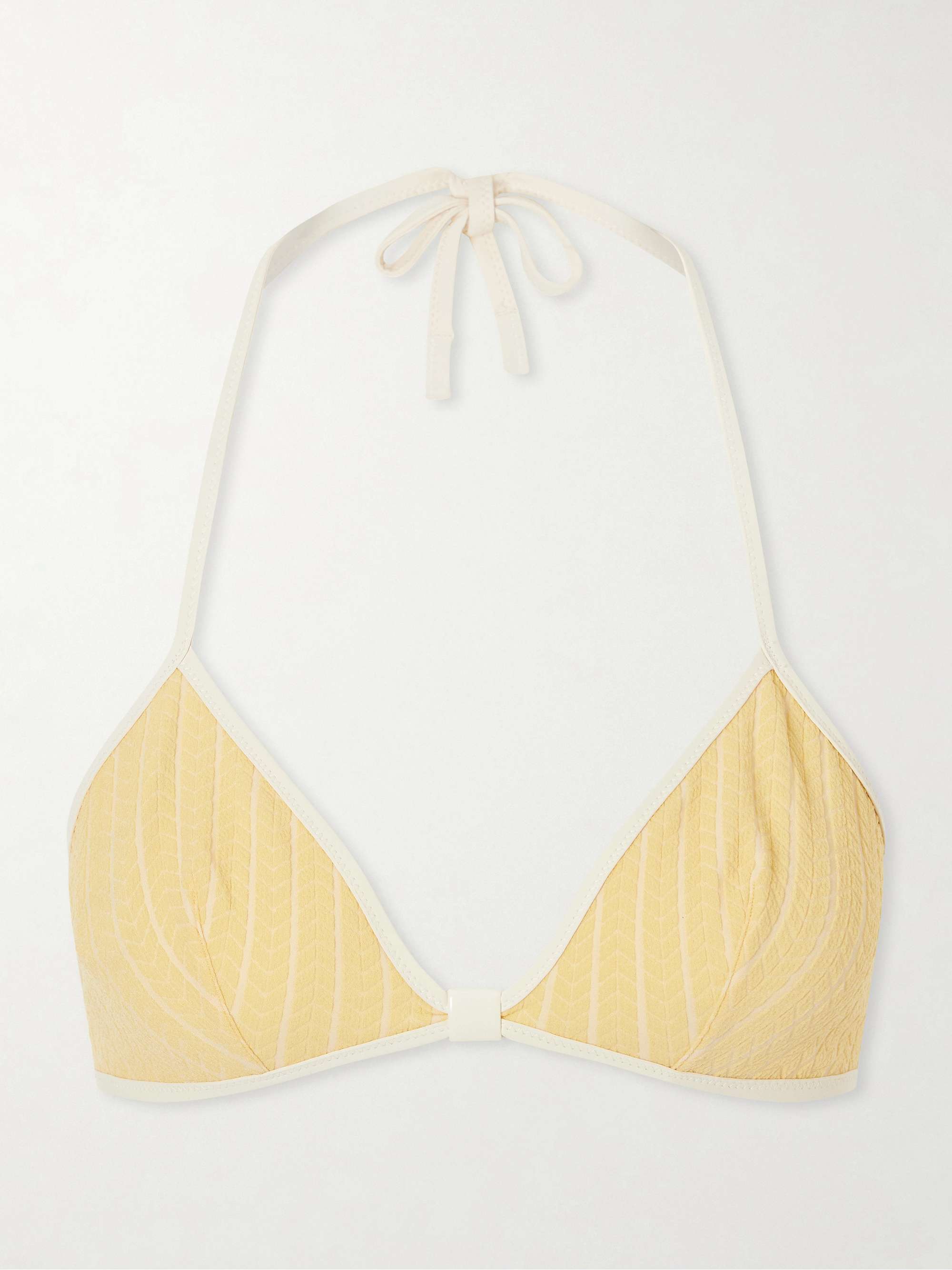 Sunshine Jacquard Bikini Top