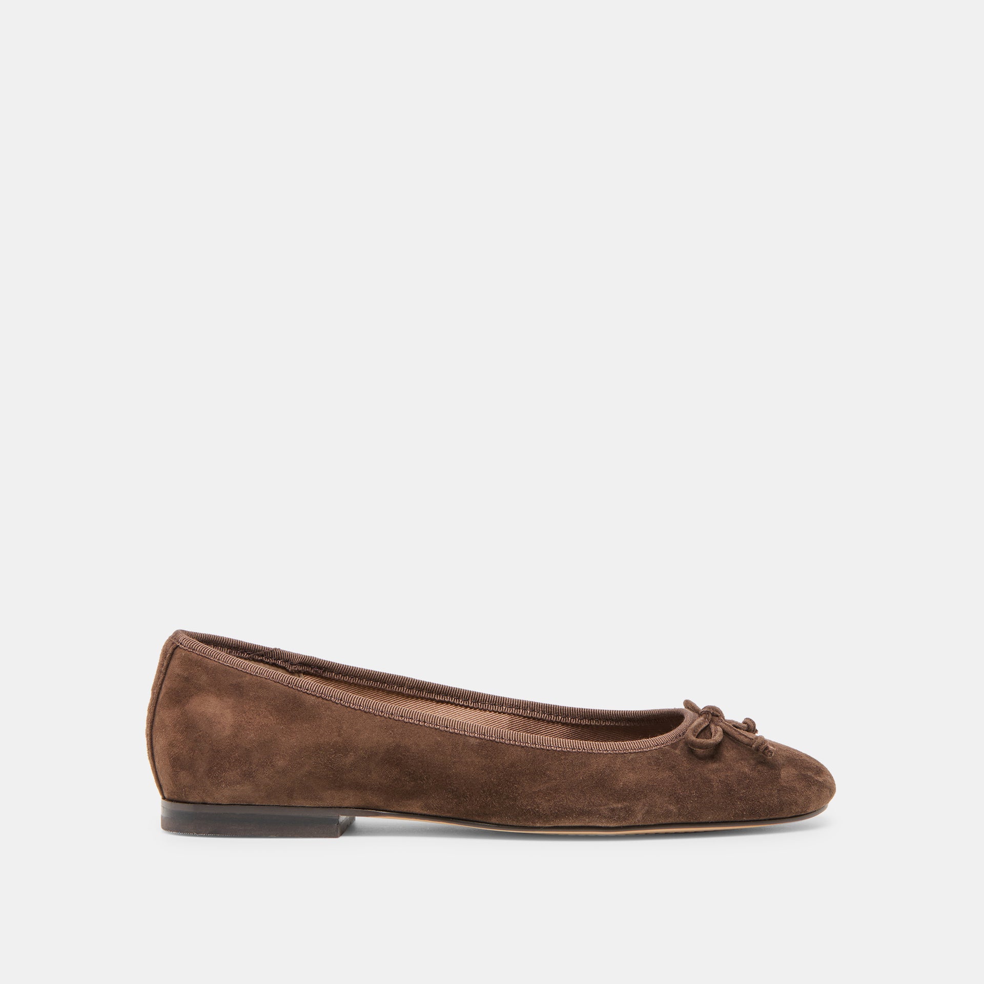 Ritla Ballet Flats Dk Brown Suede
