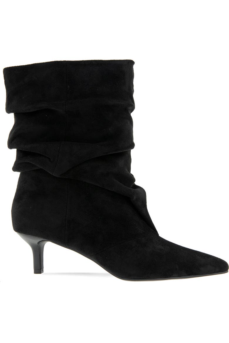 Dalles Kitten Heel Pointed Toe Scrunch Bootie