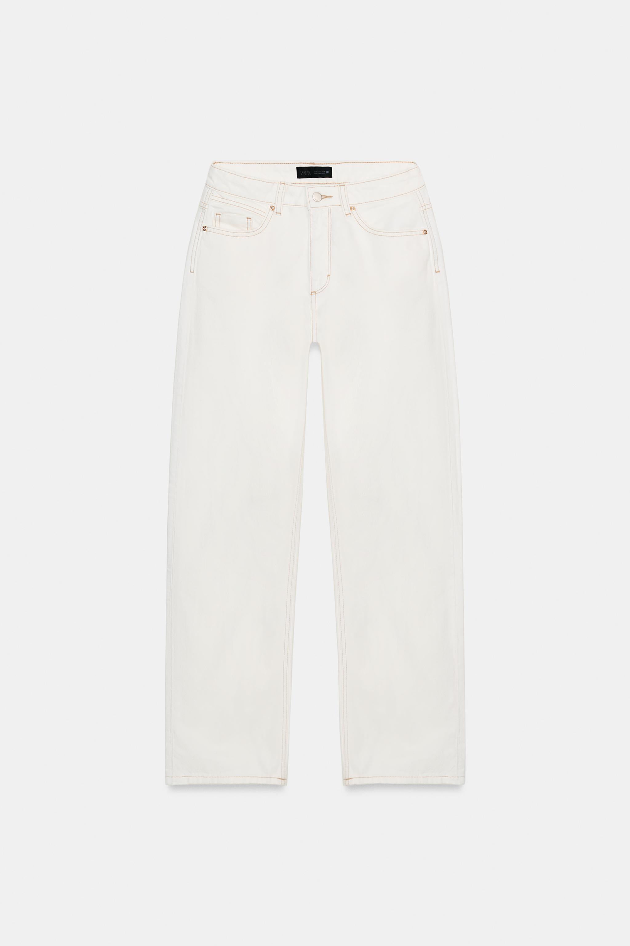 Z1975 High Waist Straight Long Length Jeans - White - 25 (us 0)