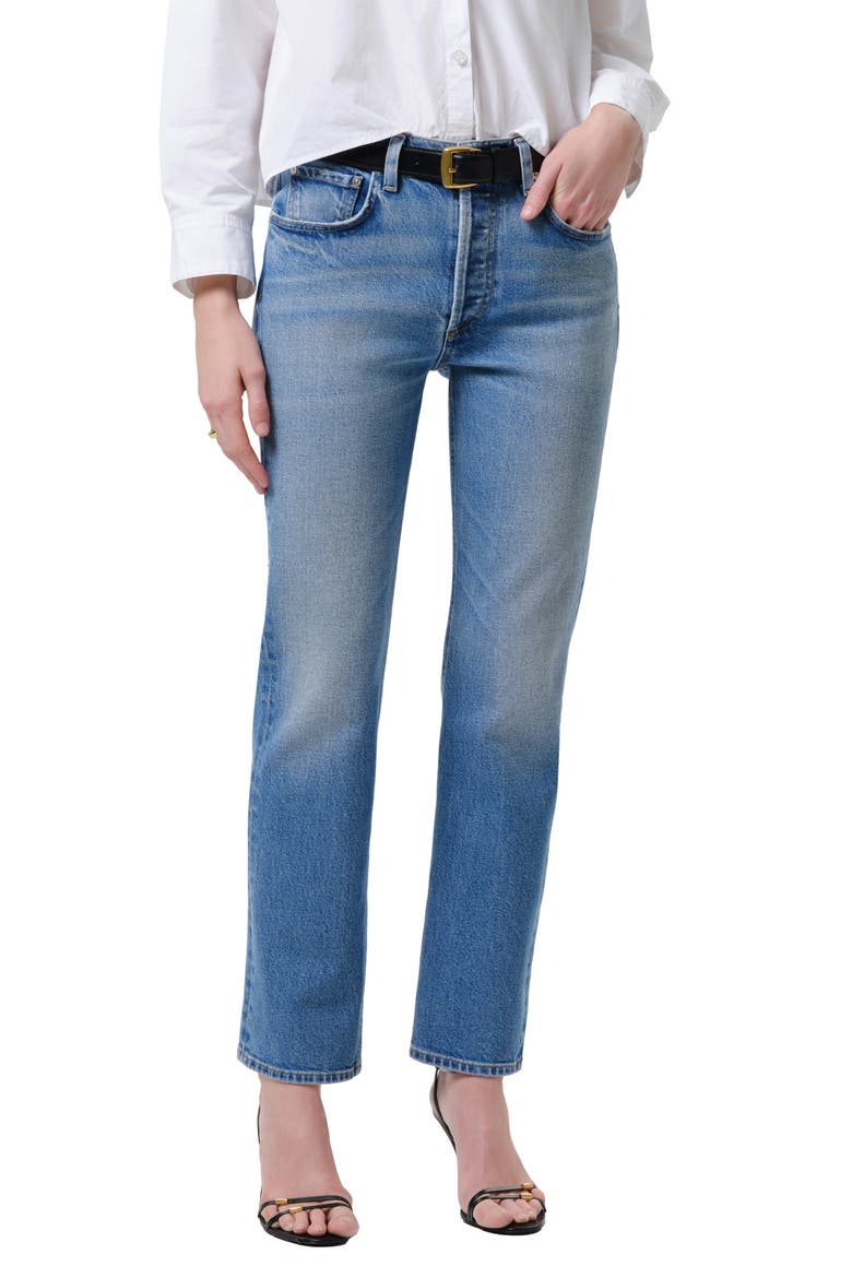 Savannah High Waist Slim Straight Cigarette Jeans