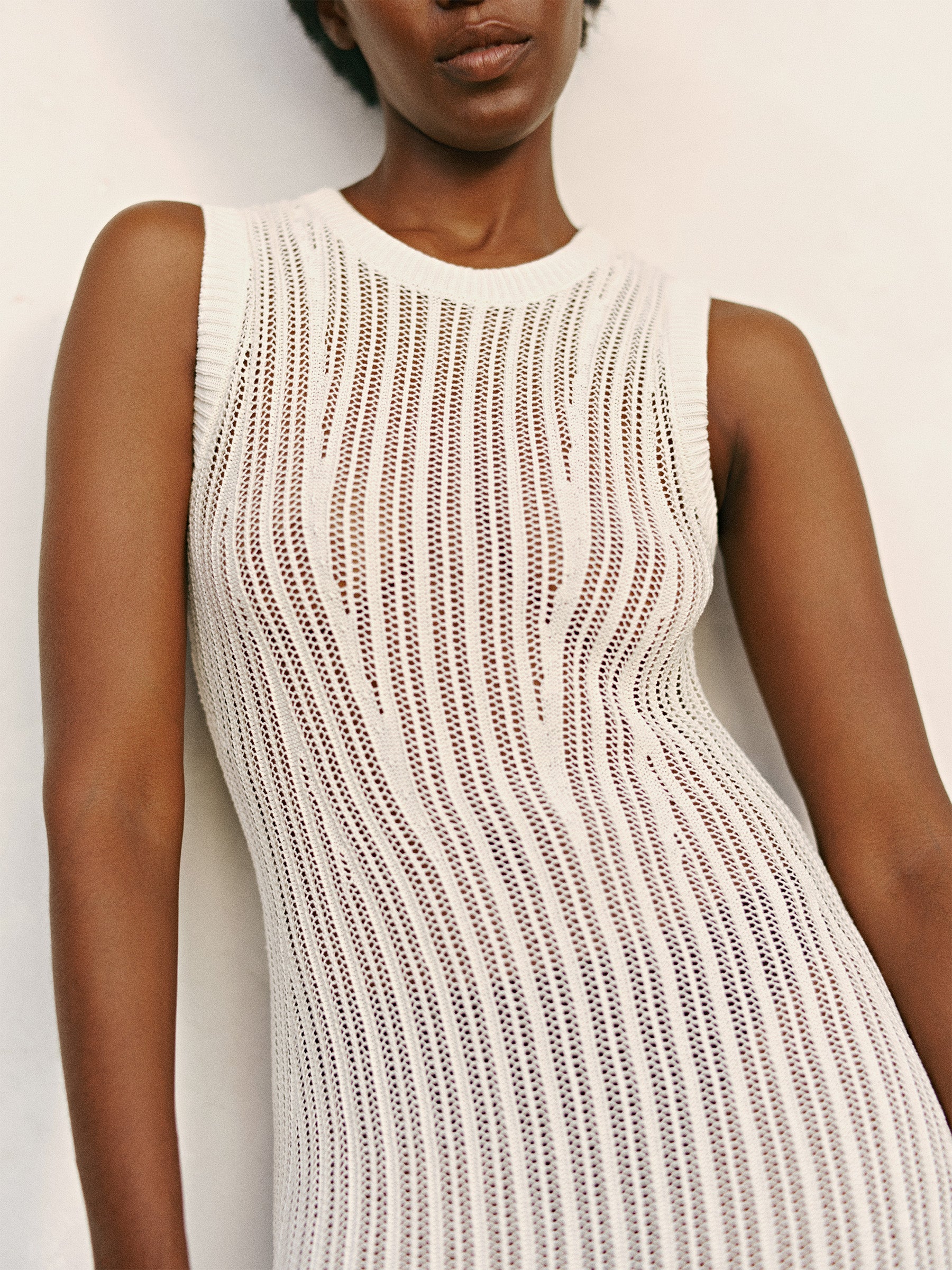 Natural Coastline Crochet Dress