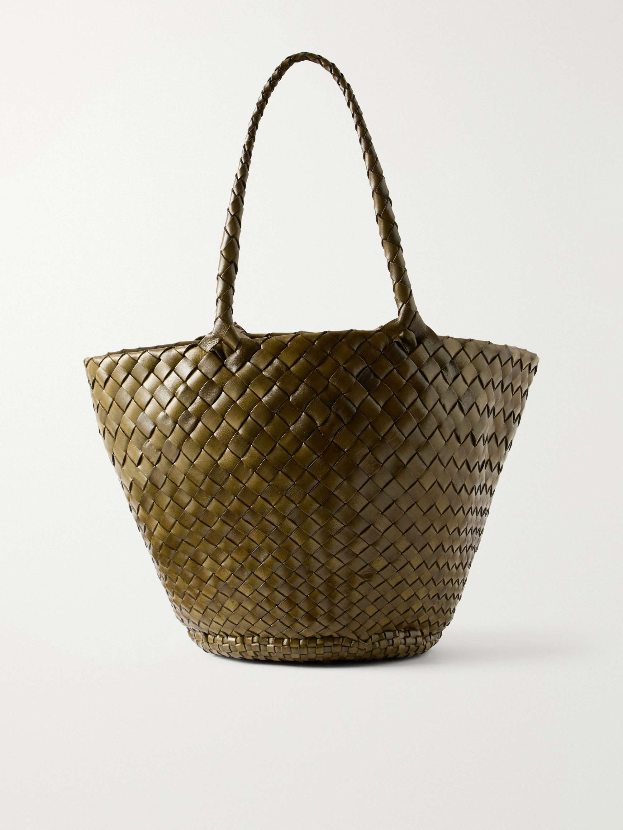 Egola Woven Leather Tote