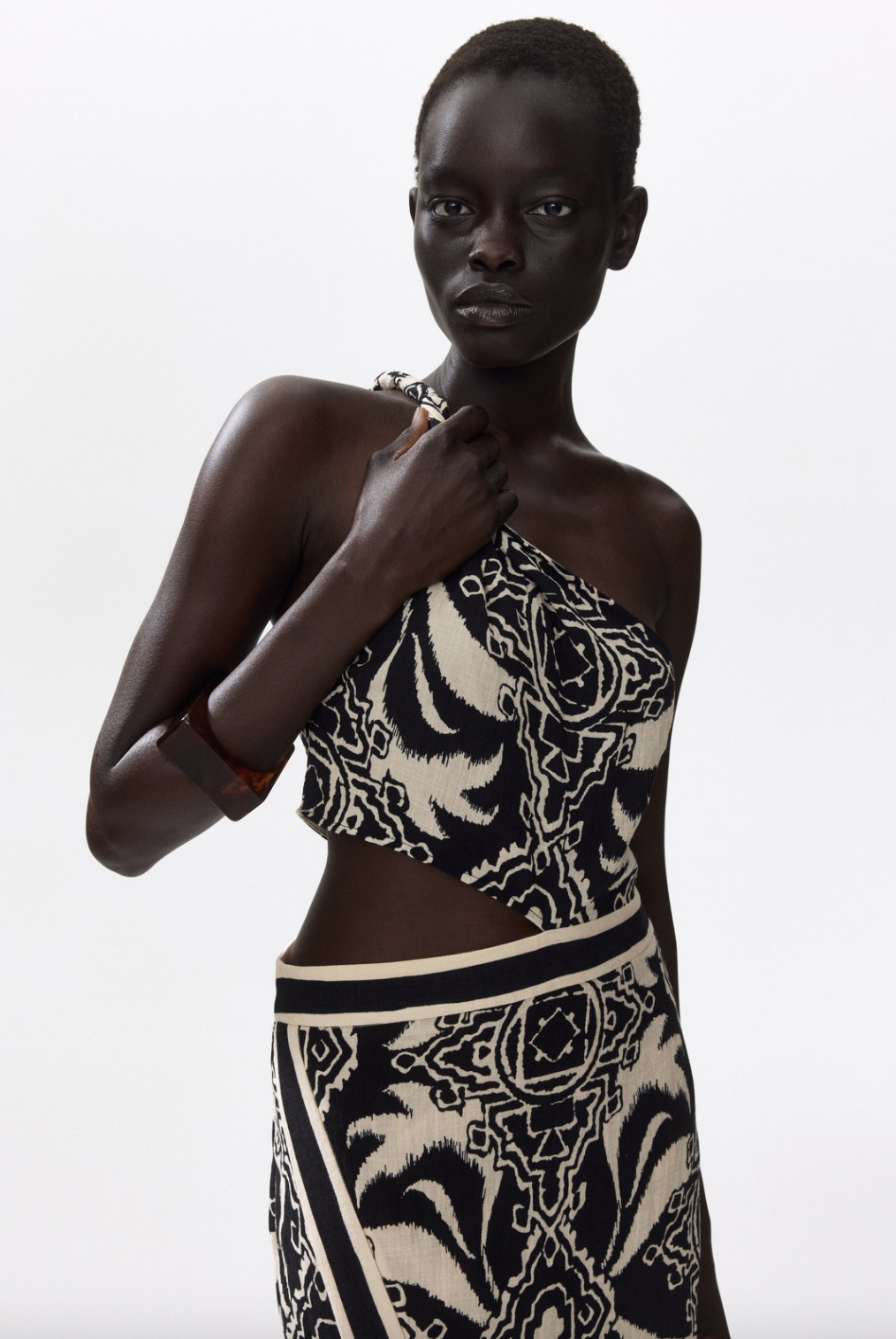 H&M Cutout One-Shoulder Dress