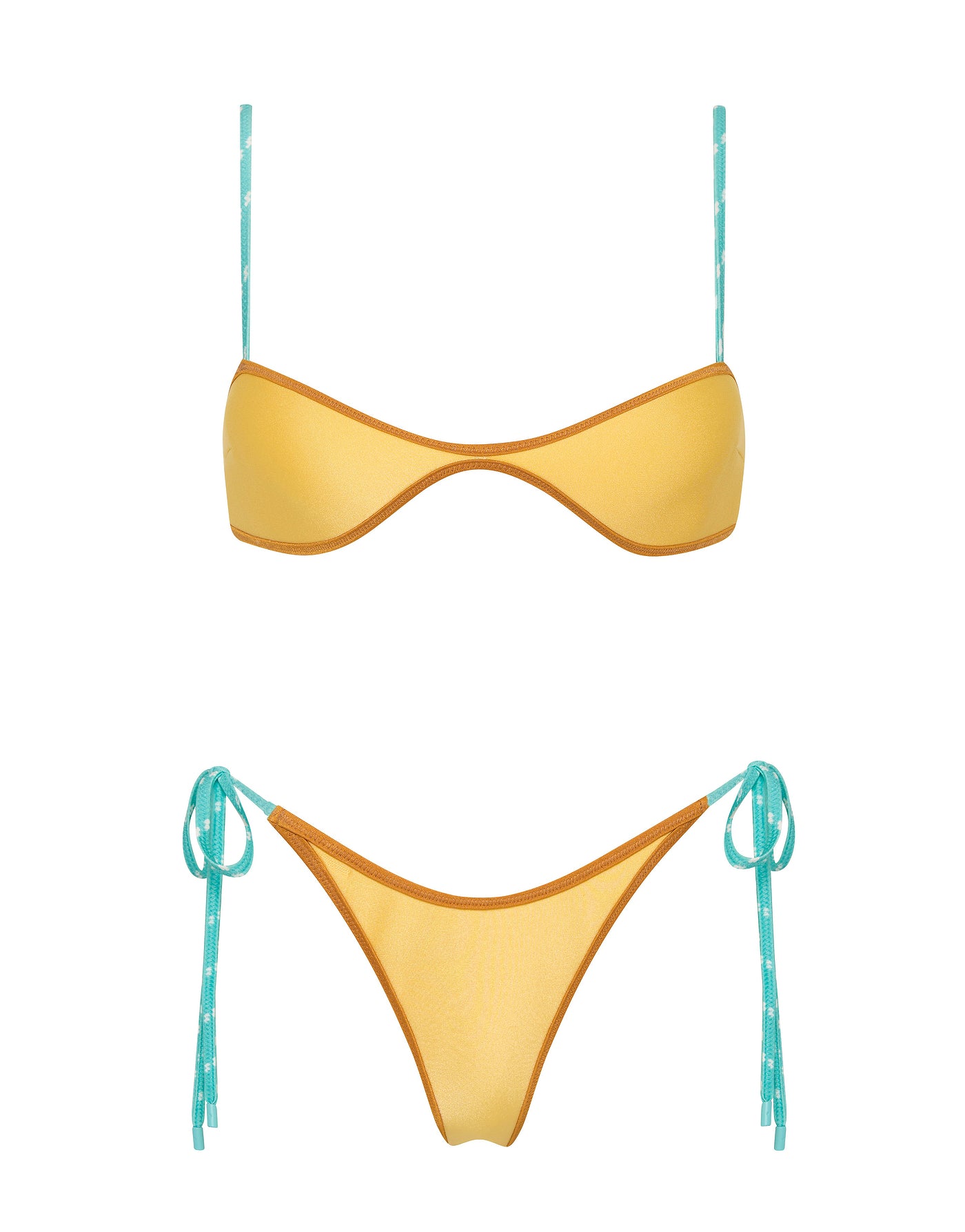 Este - Canary Crush Neoprene Scoop Crop Bikini Set | Triangl