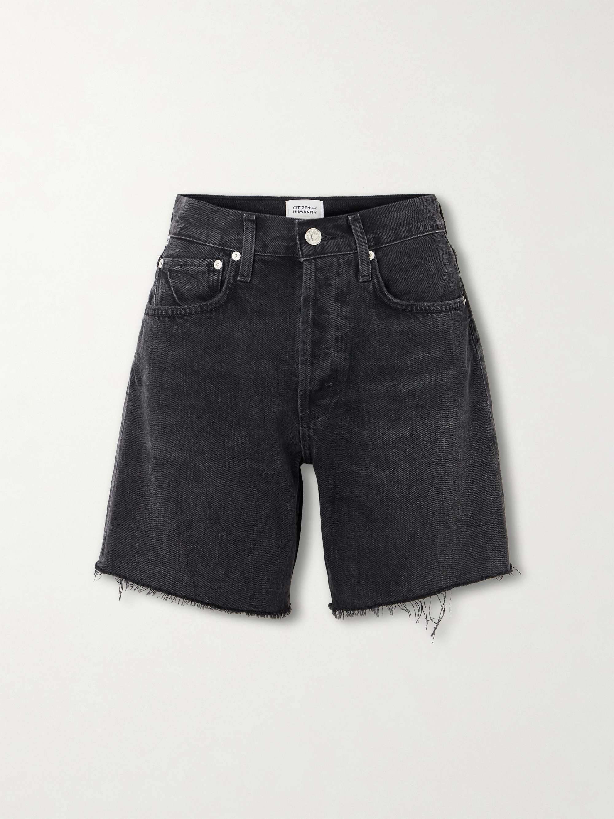 Marlow Frayed Denim Shorts