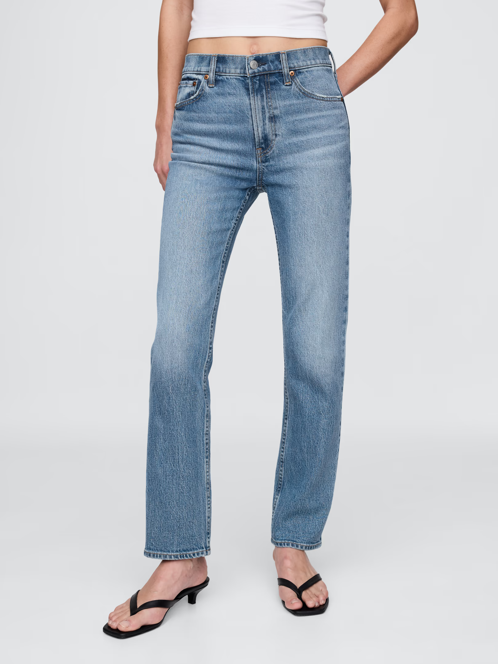 Gap, High Rise ’90s Slim Straight Jeans